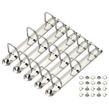 A5 3 Hole Ring Binder Mechanisms, 5 Set 1.18" D Ring Binder Planner, 26mm Silver