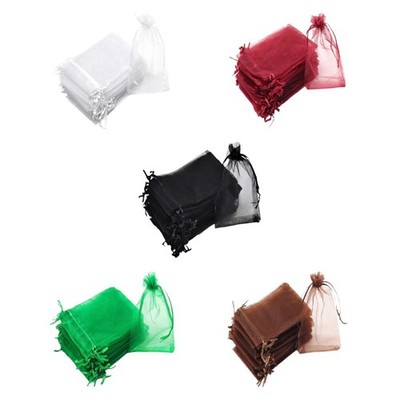 100 Stück Tüten Weihnachten Geschenktüten Netz Neujahr Schmucksack klein Weihnachtsgeschenk