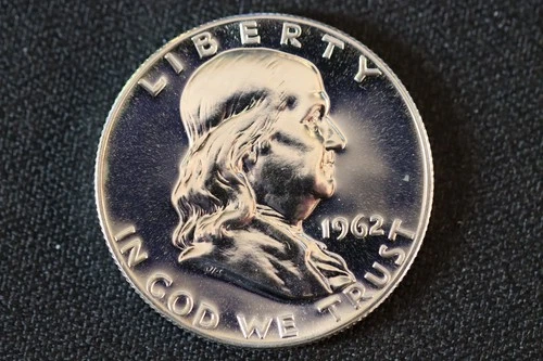 1962 PROOF Franklin Half Dollar 90% Silver *BF09