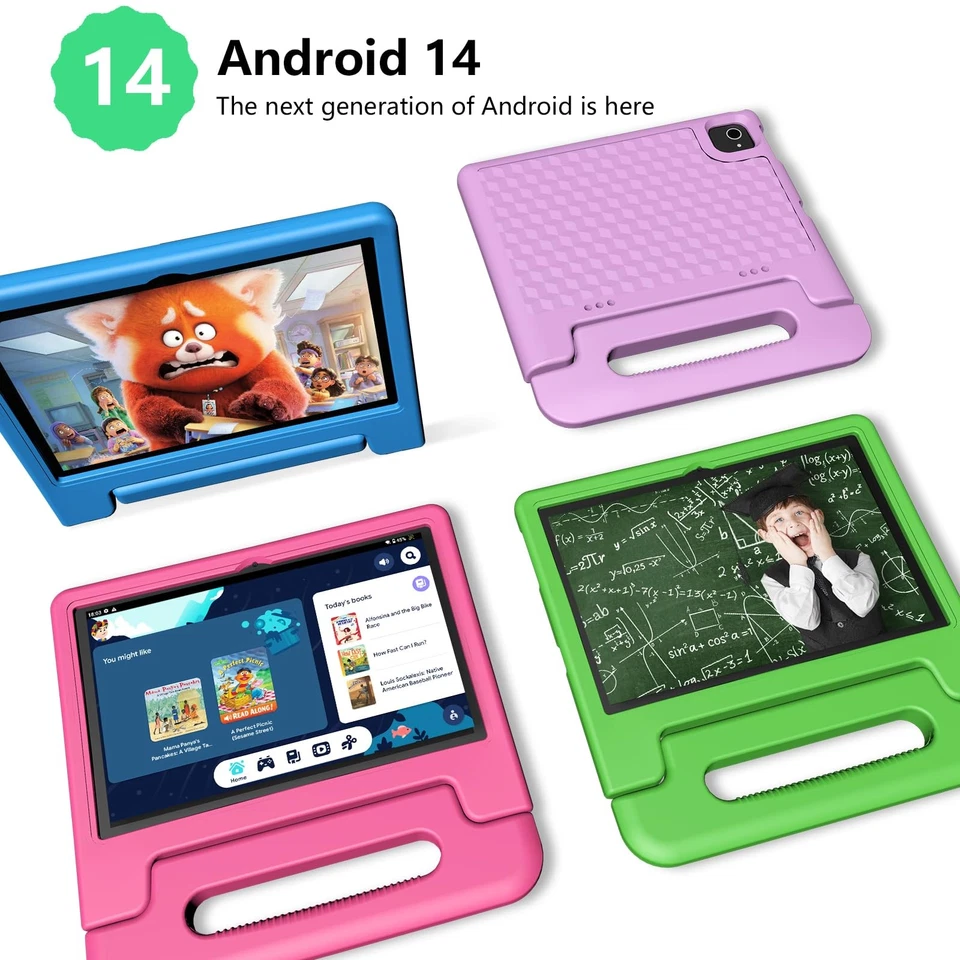 10" Kids Tablet Android 14, 8GB RAM, 64GB, WiFi, Bluetooth, Parental Control - Image 2 of 4