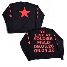 Kanye West YE LIVE AT Chicago  BULLY Long Sleeve  Merch S-3XL Soldier Field