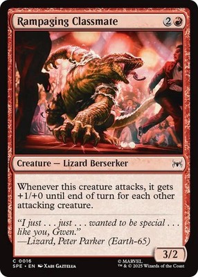 Rampaging Classmate 16 MTG Marvel's Spider-Man: Eternal-Legal FOIL NM/M