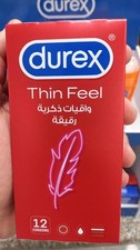 Durex Thin Feel Lubricated Condoms Men Sensation Long Lasting Pleasure 12 Pieces