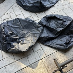 Set of 2 Lightweight Outdoor Patio Furniture Covers – Black – 79x79x16cm