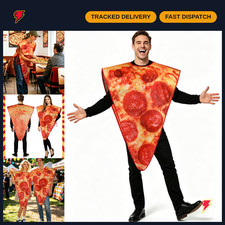 Adult Pizza Slice Costume - Fun Halloween Outfit for Men & Women, Party Wear