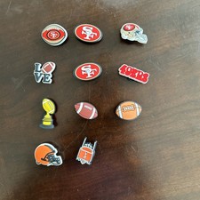 Set Of 11 Pieces San Francisco 49Ers Shoe Charms