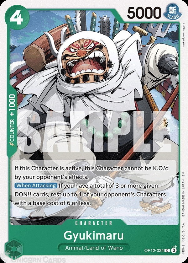 OP12-024 Gyukimaru : Common English One Piece TCG Card : OP12: Legacy of the Mas