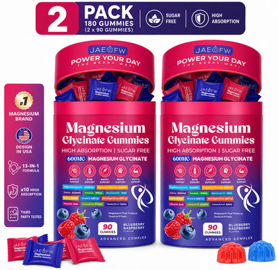 Magnesium Glycinate Gummies 1000mg x2 High Absorption Magnesium Gummies for Wome