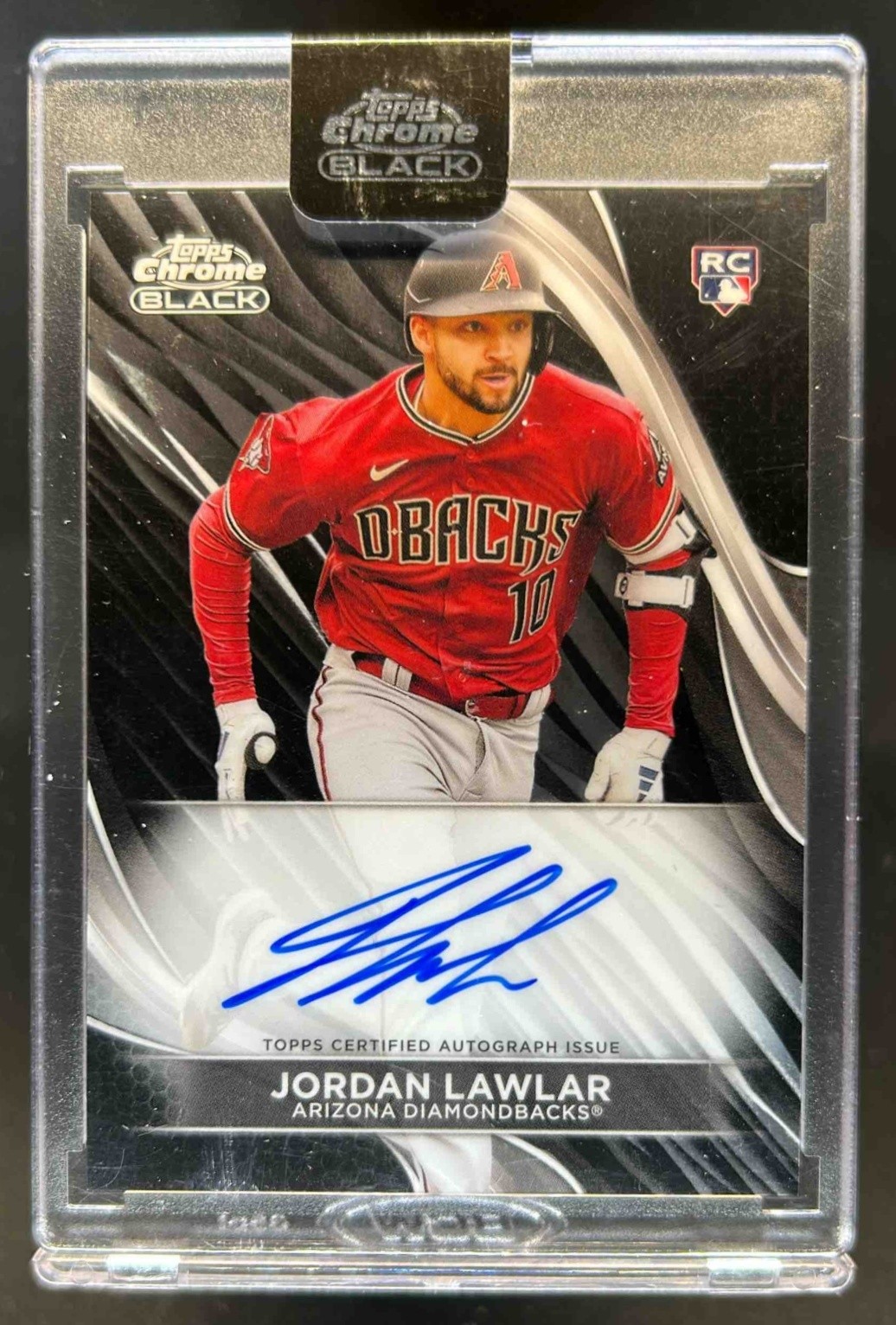 2024 Topps Chrome Black Jordan Lawlar Auto RC Rookie #CBA-JL Diamondbacks