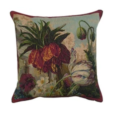 Charlotte Home Furnishings Floral Decorative Throw Pillow Cover 19x19 in, Fle...