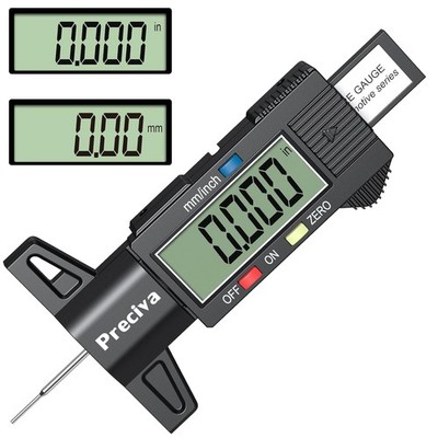 Reifen Tread Tiefe Messgerät Digital LCD Messung 0-25 mm Auto Motorrad