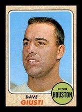 1968 Topps #182 Dave Giusti VG/VGEX X3693703
