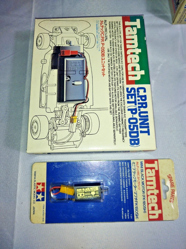  Vintage NIB Tamiya Tamtech CPR unit and Mini Black Motor - Image 2 of 4