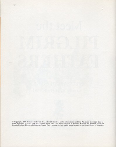 MEET THE PILGRIM VATERS, STEP-UP BOOK, BCE, HARDCOVER, 1966 - Bild 6 von 11