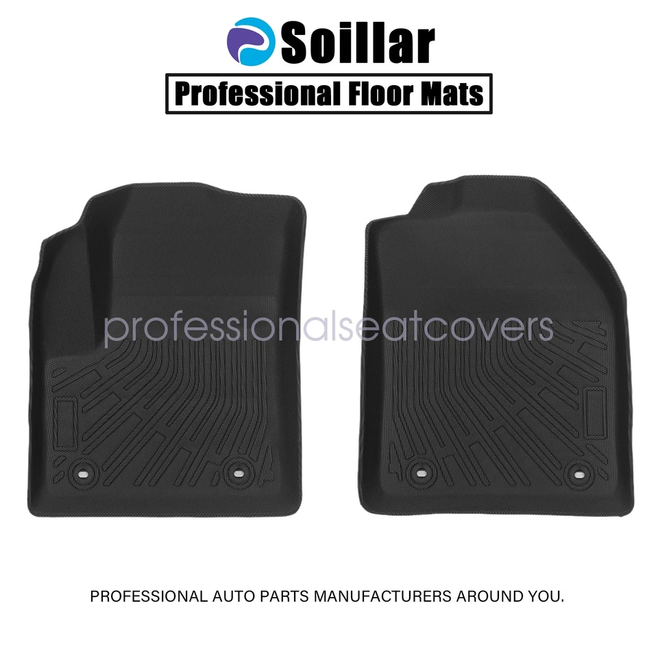 For 2010-2013 Transit Connect TPE Driver+Passenger Floor Mats Liners All Weather - Image 2 of 4