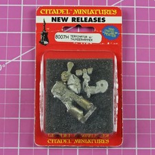 Warhammer 40K Space Marine Terminator w/ Thunder Hammer NIB Metal - OOP Citadel