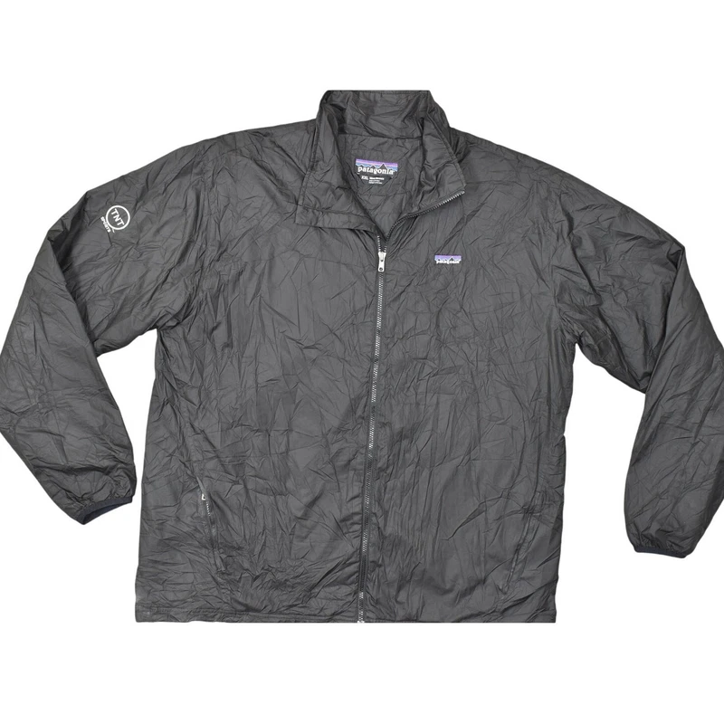 patagonia full zip polyester solid see logo jacket