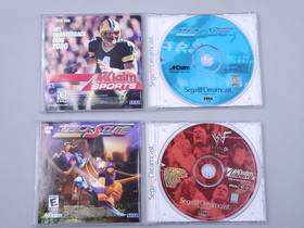 Lot of 4 Games for the SEGA Dreamcast Crazy Taxi, WWF Attitude, Trick Style etc.