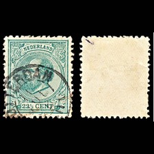 7034 Netherlands SG104B 22½C Dark Green 1888. Mi 25G Used. C£225