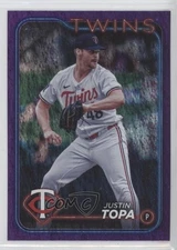 2024 Topps Update Purple Holo Foilboard /799 Justin Topa #US47 Rookie RC