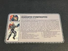 gi joe lot File Card 1993 Headhunter Stormtroopers Great Condition