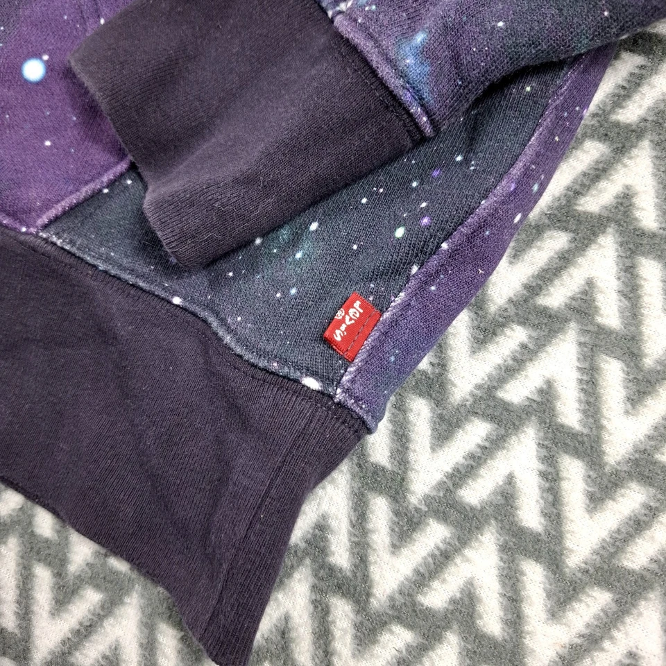Levi's x Star Wars sweat à capuche homme M motif galaxie violet/noir logo #FLH11 - Photo 4/4