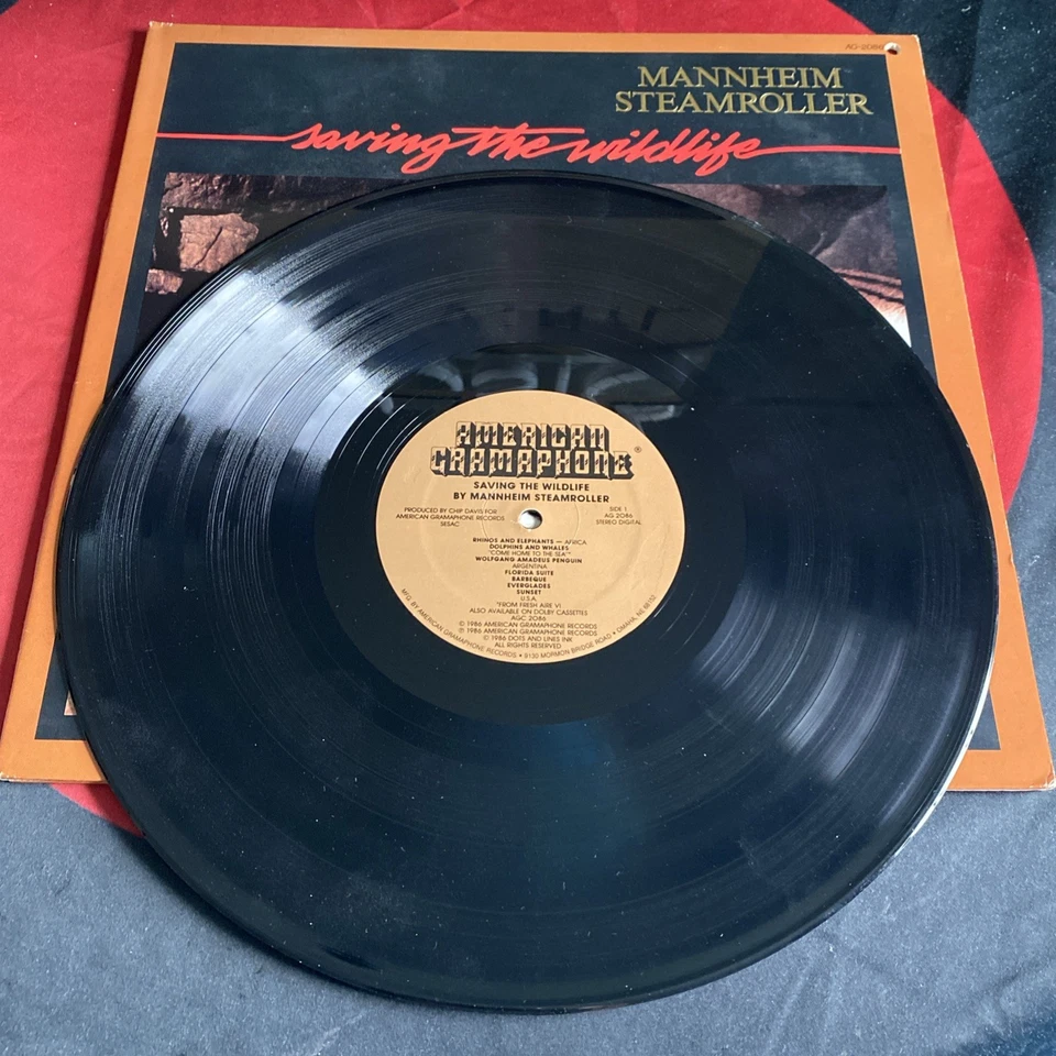 Mannheim Steamroller: Saving The Wildlife Sound Track (1986, Vinyl LP) Foto 4 de 4
