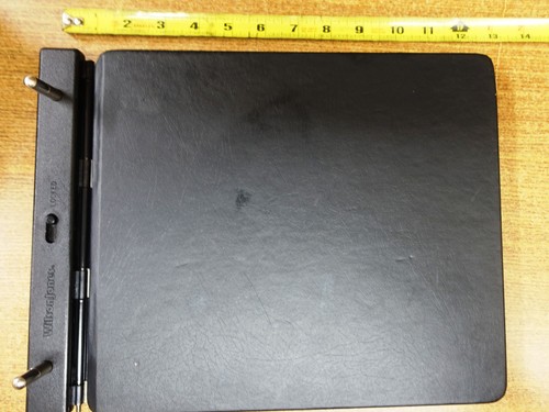 Wilson Jones Raven Post Binder 2” Black Vinyl 241-40NA Excellent Condition