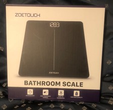 NEW NIB ZOETOUCH Digital Body Weight Bathroom Scale Step-On Technology...