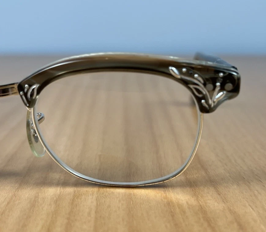 Старинные редкие винтажные серые очки кошачий глаз Shuron 394 Nusir Royale 5 3/4 США - Изображение 2 из 4