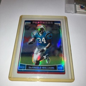 2006 TOPPS CHROME DEANGELO WILLIAMS RC SPCL EDTN REFRACTOR PANTHERS