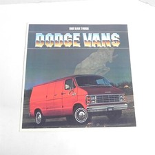 VTG 1981 DODGE WAGON VANS DEALERSHIP SALES BROCHURE SPECIFICATIONS INFORMATION