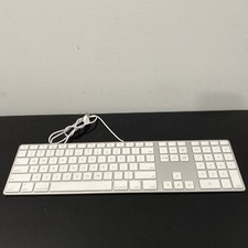 Genuine Apple USB Wired Keyboard with Numeric Keypad MB110LL/B A1243 Grade A