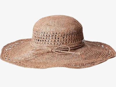 San Diego Hat Company Women's Round Crown Large Brim Hat, Nougat, OS