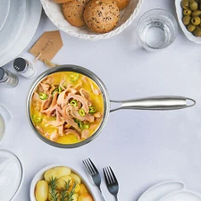 Large Capacity Sauce Pan For Cooking With Handle Double Layer Steaming Pot