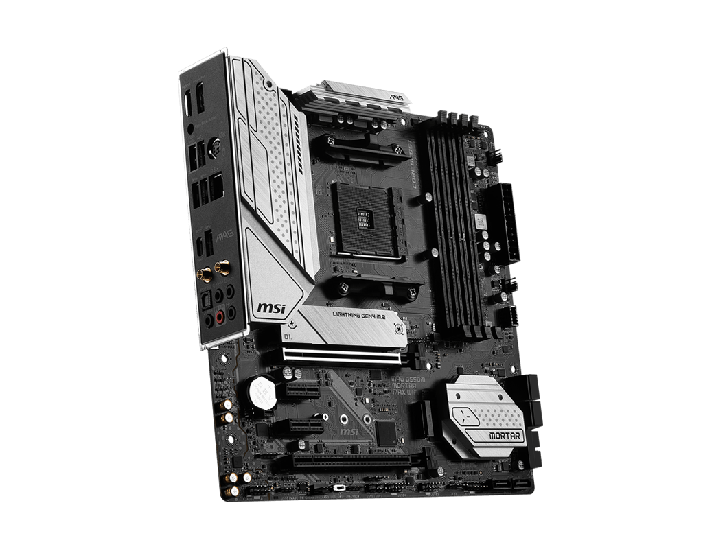 MSI MAG B550M MORTAR MAX DDR4 WIFI Support r7 5800x 3d AMD Ryzen