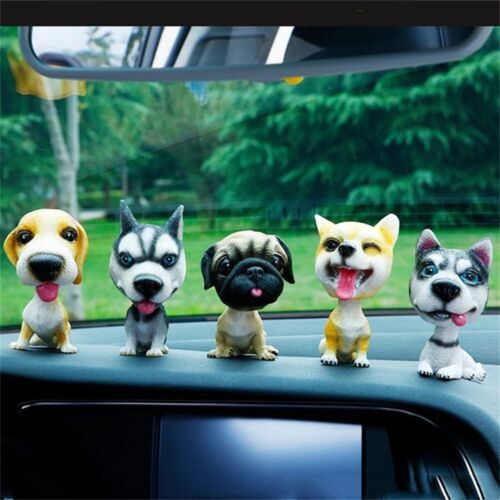 Nodding Dog Toy Shaking Head Dog Ornament Car Dashboard Decors Car Home Room - Picture 1 of 14