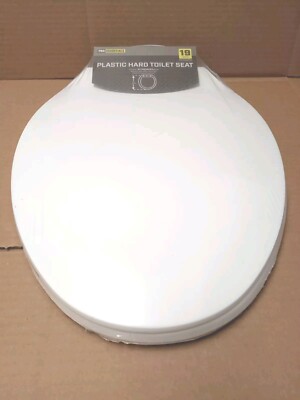 Pro Essentials 19 Inch Elongated Plastic Hard Toilet Seat Dollar General New