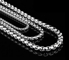 5meter Lot 3.5mm Square Rolo Chain Stainless Steel jewelry finding Marking Chain