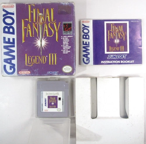 Final Fantasy Legend III (Nintendo Game Boy, 1993) CIB Authentic and Tested
