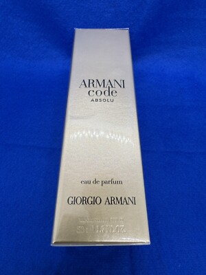 Armani Code Absolu Giorgio Armani for Women Eau De Parfum 1.7 oz 50 ml Sealed