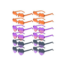 12 PACK Heart Sunglasses, Orange  Purple, Party Favor, Kids Prize 3 Colors