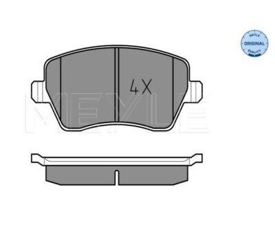 Brake pad set, disc brake Meyle 0252397317 for Renault