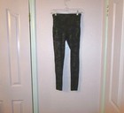 Spanx Faux Leather Camo Leggings Size S P Shapewear High Rise Whimsigoth NEW — photo 2