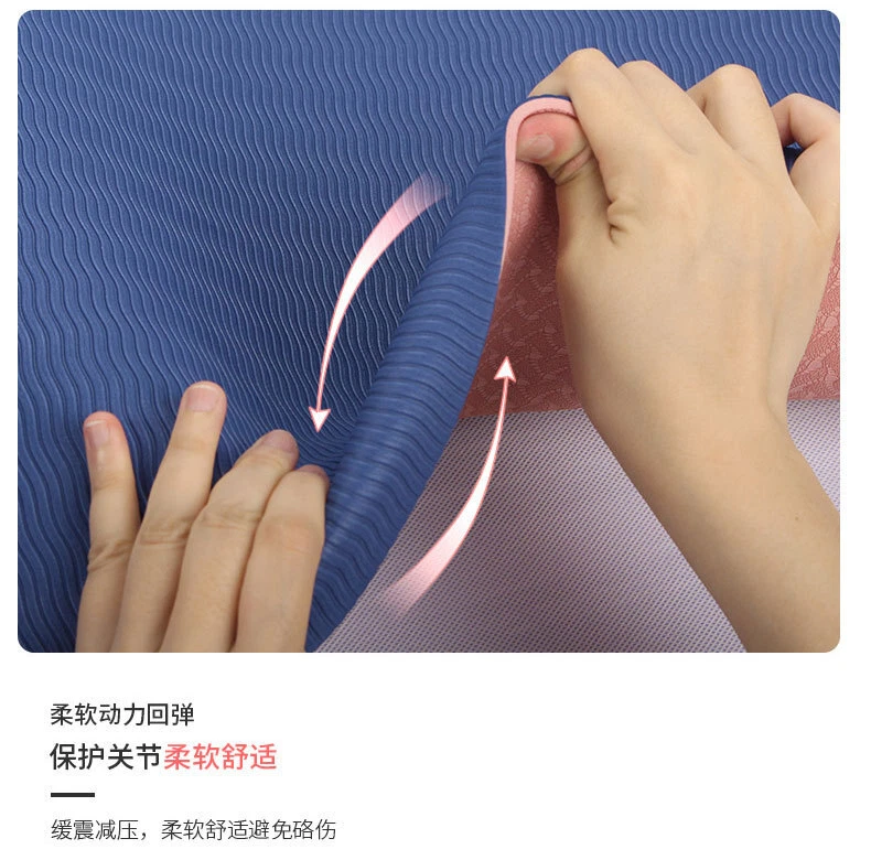 Eco-Friendly Extra-Large Non-Slip Yoga Mat – 6mm or 8mm Thick TPE Material for Pilates, Gym, and Exercise – Durable & Sustainable Design Eco-Friendly Extra-Large Non-Slip Yoga Mat – 6mm or 8mm Thick TPE Material for Pilates, Gym, and Exercise – Durable & Sustainable Design