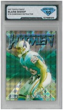 1997 Topps Finest BLAINE BISHOP #118 Embossed Refractor 💎 DSG 10 Gem Mint