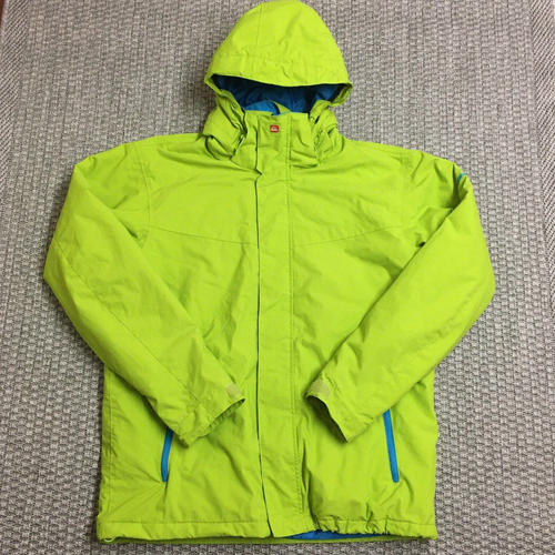 Quicksilver Utility Ski Jacket Mens Large Lime Green Snowboard Coat