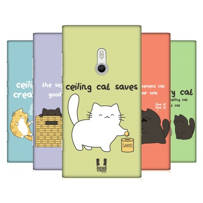 Head Case Designs Ceiling Cat Vs Basement Cat Hard Back Case For
