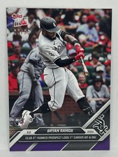 2024 Topps Now #160 Bryan Ramos Chicago White Sox PURPLE Parallel 20/25 SP