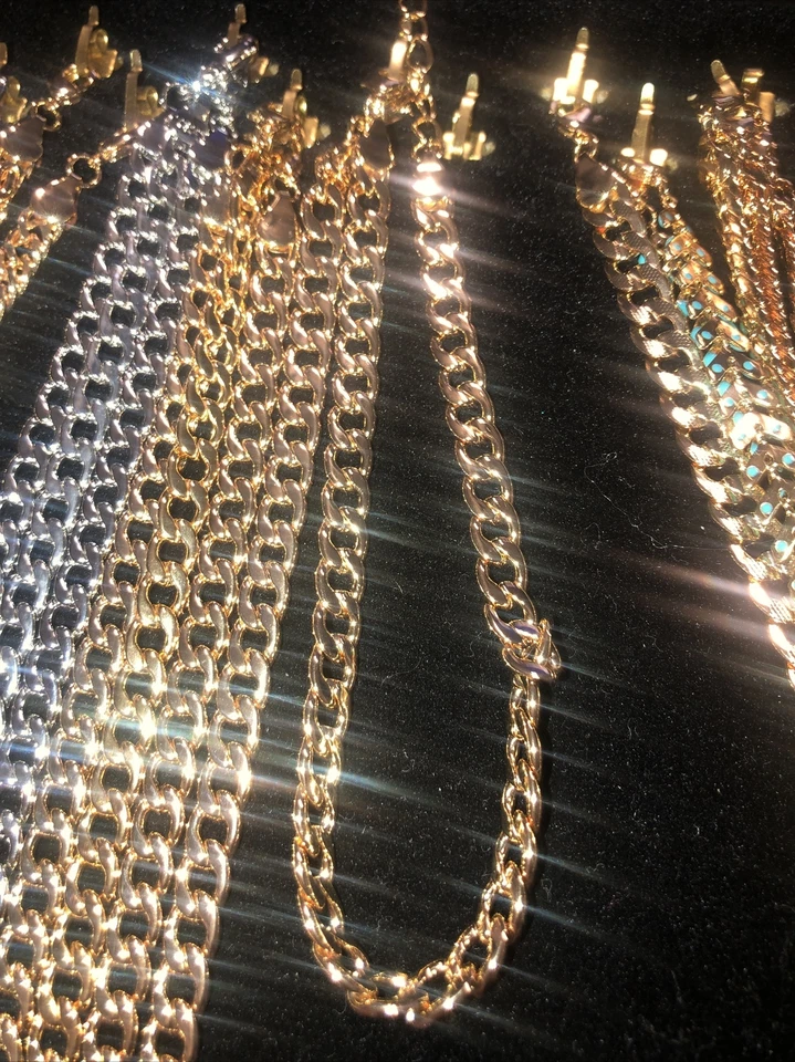 Cuban Link Anklet 14K Gold Filled Women Fashion Jewelry Foot Bracelet 10" - Image 2 of 4